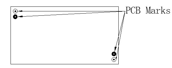 在有貼片的PCB板上，為提高貼片元件的貼裝的準(zhǔn)確性，一般要求在貼片層對角端放置兩個(gè)校正標(biāo)記(MarkS)點(diǎn)