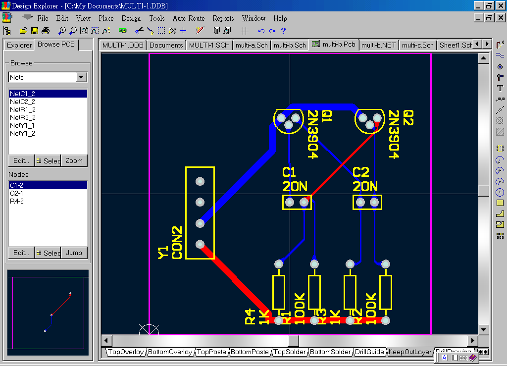 一個已經(jīng)完成的PCB電路LAYOUT圖