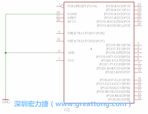 排針的用途是連接微控制器的輸出和輸入，它提供了一個平臺給焊線和針腳。