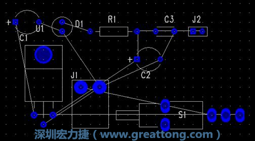 圖2 零件間使用預(yù)拉線(xiàn)連接