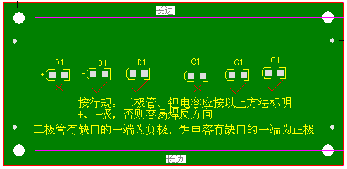 關(guān)于二極管、鉭電容的極性標注